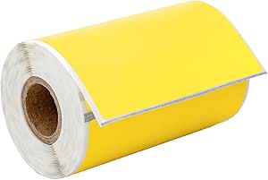HOUSELABELS 2" X 1" Yellow Barcode Labels - 1,300 Labels Per Roll | Zebra & Rollo Printer Compatible