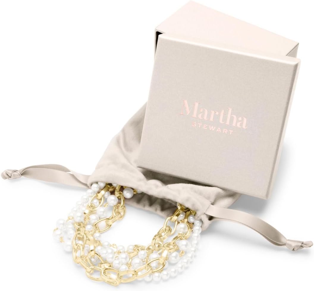 Martha Stewart Five Strand Pearl and Chain Twisted Necklace In Gold For Women - Image 5