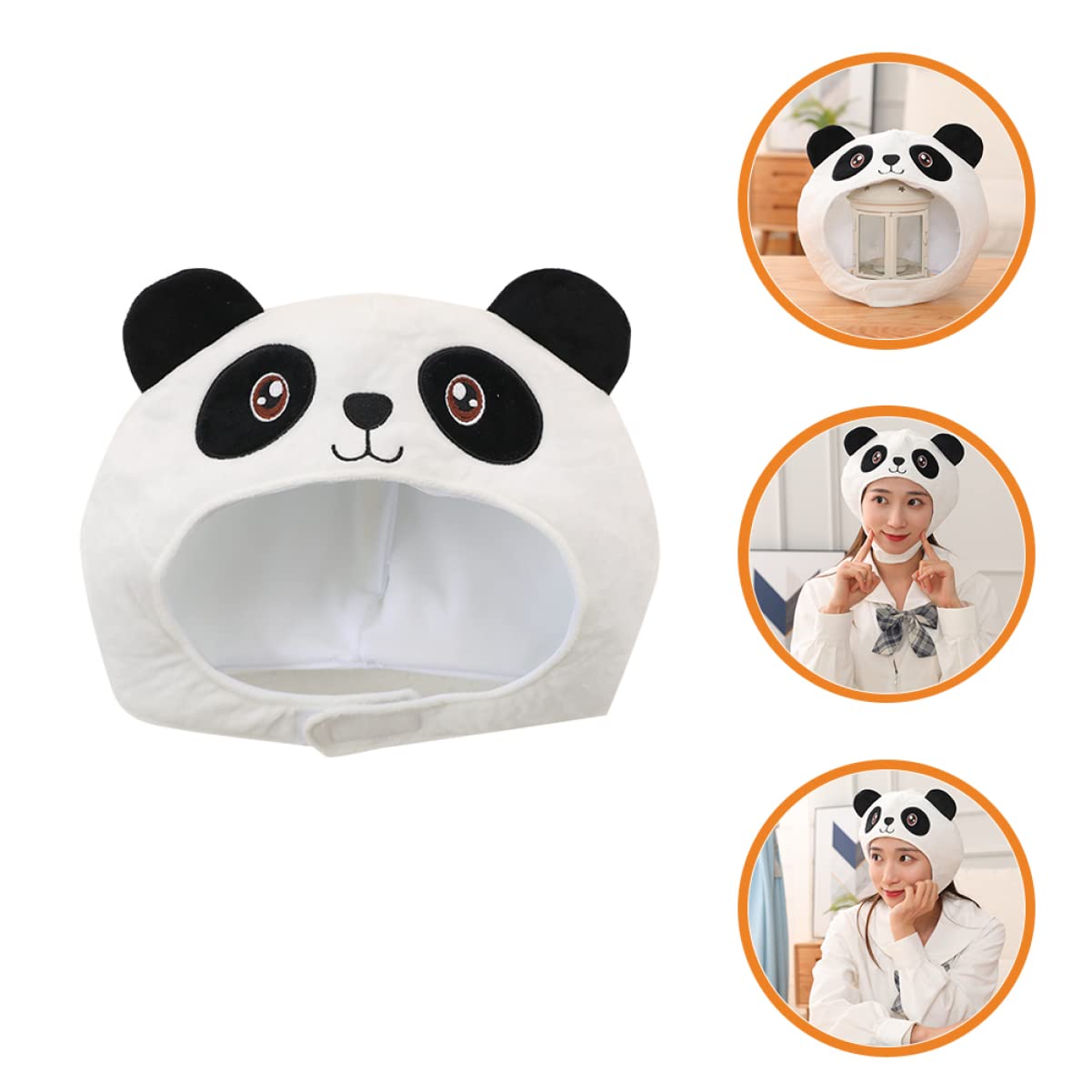 Alasum 2piezas Diadema De Peluche Diseño De Panda y Cosplay Accesorio Para Celebraciones y Fotografía Cabeza Ligera y