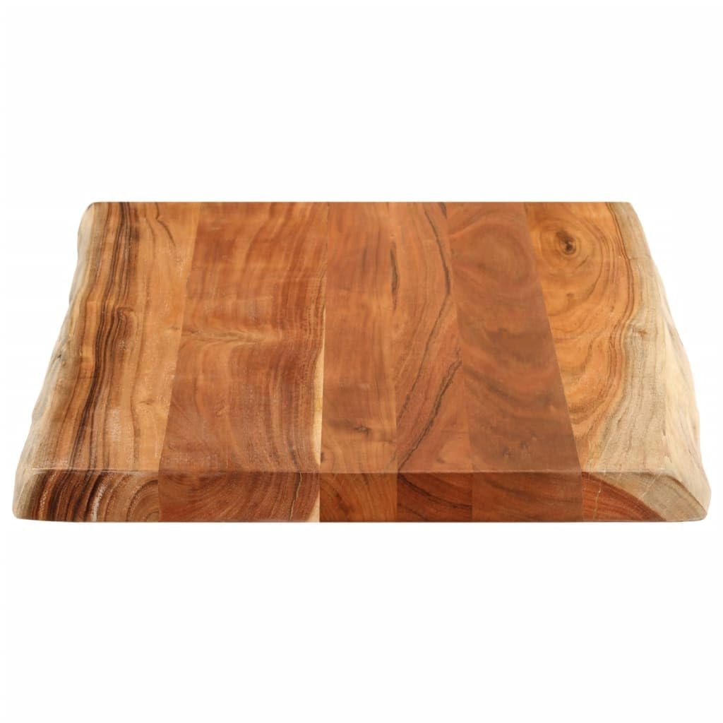 vidaXL Blat stołu, 90x60x3,8 cm, drewno akacjowe, naturalna krawędź, blat stołowy, drewniany blat stołu, blat do stołu, blat na wymianę