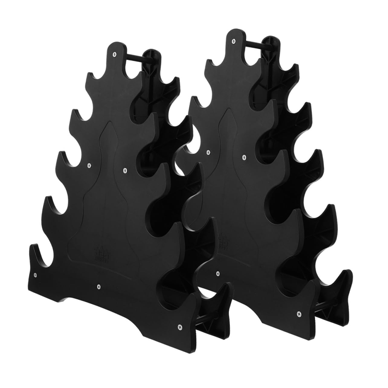 GALPADA 2Pcs Dumbbell Storage Rack Heavy Duty Organizer Stand Wear Resistant Design for Home Gym Compact Multi Dumbbell Holder Stylish and Durable