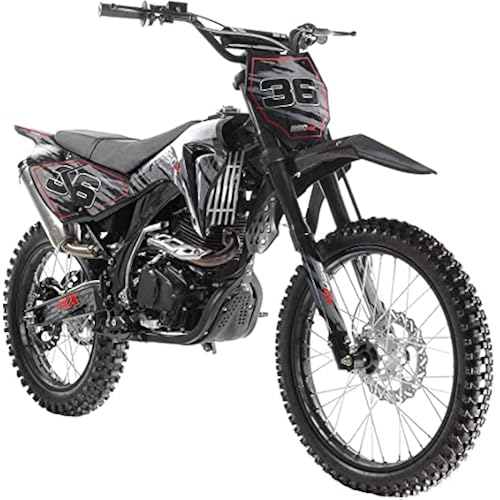 SMART DEALSNOW Brings BRAND NEW APOLLO Dirt Bike 250cc AGB-36 APOLLO with Standard Manual Clutch - MIDNIGHT BLACK Color