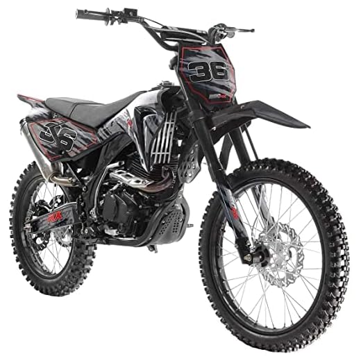 SMART DEALSNOW Brings BRAND NEW APOLLO Dirt Bike 250cc AGB-36 APOLLO with Standard Manual Clutch - MIDNIGHT BLACK Color
