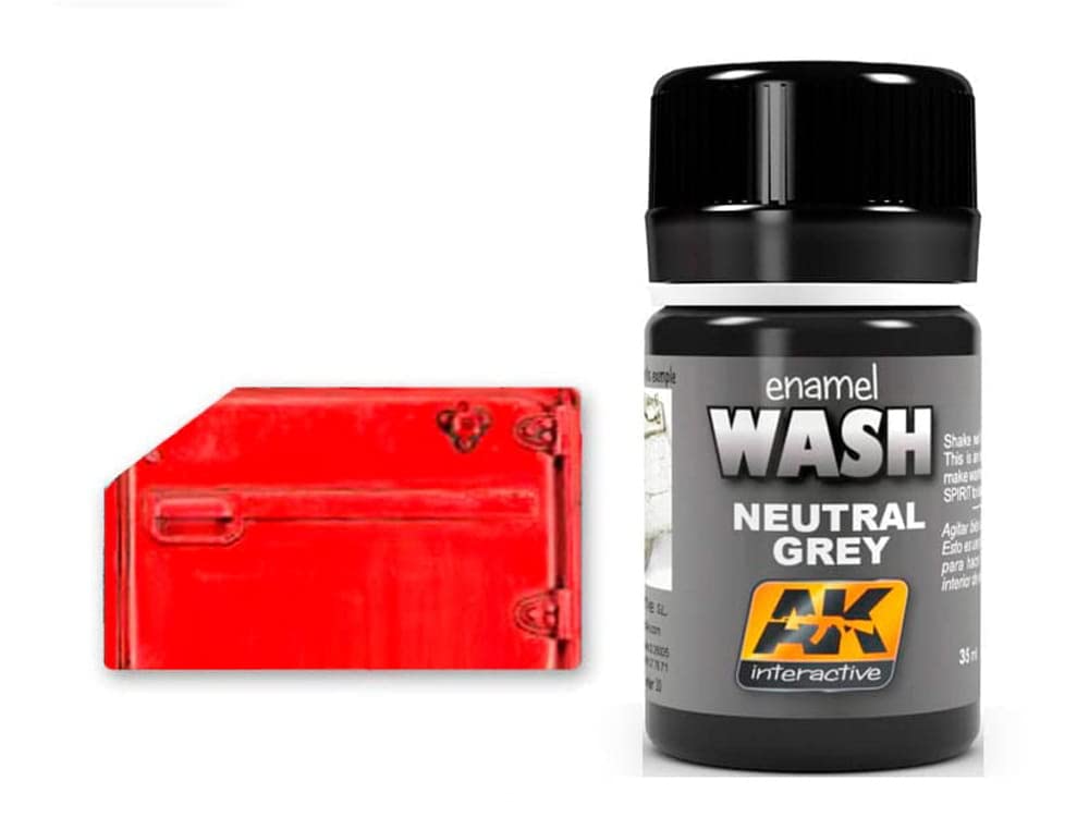 Ak Interactive Black Ak Weathering Ak677 Neutral Grey For White/ Wash (35Ml)