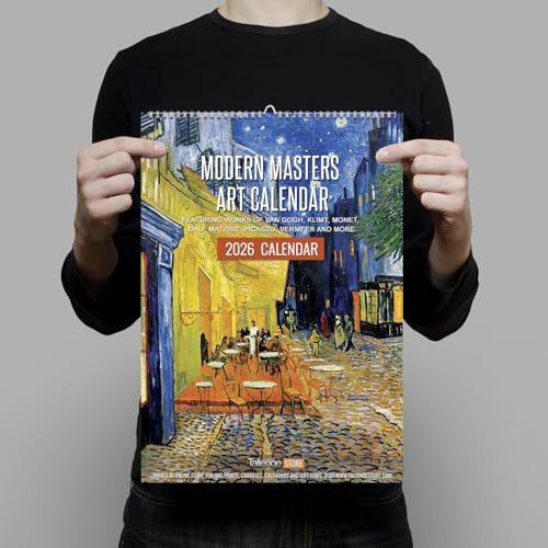 Image of Tallenge - 2026 Wall Calendar - Art by Modern Masters - 12 x 17 Inches for Home & Office (Paper, Wall Calendar)