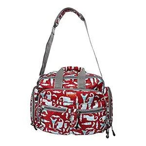 SureDeal Printed Diaper Bag with Insulated Pocket and Multiple Section for All The Baby Stuff
