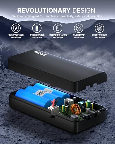 Image of FEDUS Mini UPS For Wifi Router, Upto 5 Hours Power Backup, 24 Month Warranty 12V Mini Inverter For Broadband Modem, Intercom, Set-Top Box, Alexa, Camera, JioFiber,Airtel Xstream,BSNL,biometric machine