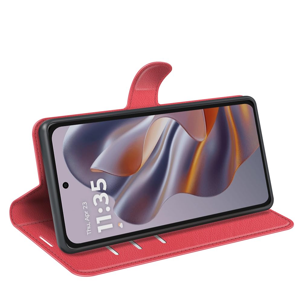 PEIYE Rilievo Cover per Motorola Moto G14, Custodia Libro Flip in PU Pelle Portafoglio, Case Antiurto Soft con Porta Carte e Chiusura Magnetica, Funzione Stand,Oro Rosa
