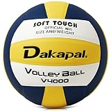 Dakapal Official Size 5 Indoor Competitive Volleyball, Professional Soft Volleyball (Without Pump)