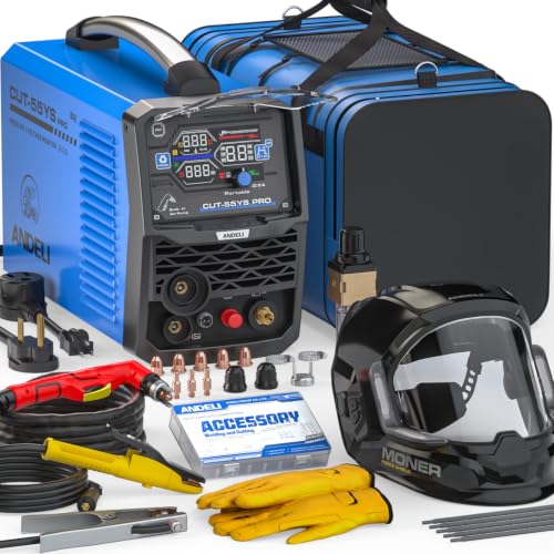 Image of ANDELI Non-HF Plasma Cutter with Built-In Air Compressor 55A,1 inch Max Cut