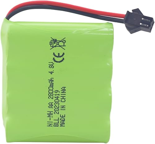 Miniatura 5 de sea jump 2 baterías recargables AA de 4.8 V 2800 mAh con enchufe SM-2P y cable de carga USB para auto de juguete E562 TD141 RC, excavadora SY-E511