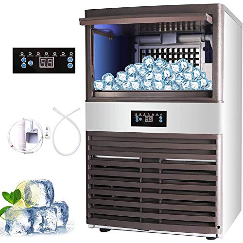 Fabricadora de hielo acero inoxidable 80kg/24h 18kg miniatura 1