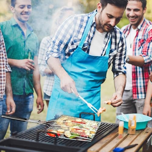 Grill Basket Large Portable Folding BBQ Camping Grilling Rack for Fish, Vegetables, Shrimp, Barbeque Griller Cooking Accessories, Grilling Gifts