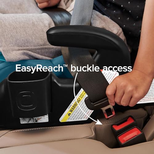 Image of Diono Connect3 R 2-in-1 High Back Booster, Slim Fit 3-Across in Many Mid-Sized Sedans and SUVs, for Children from 40-120 lbs., Lightweight with Cupholder, Blue Razz Ice