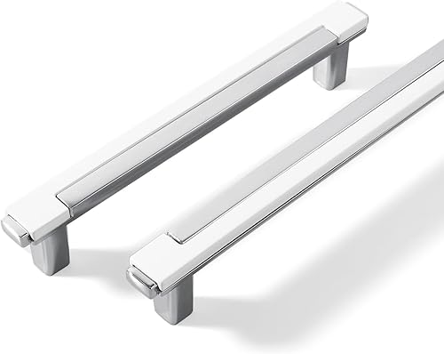 Miniatura 8 de Paquete de 2 tiradores de gabinete en negro mate y dorado brillante, manijas de gabinete de cocina de aleación de zinc, tiradores cuadrados para