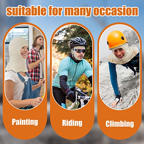Image of Hercicy Spray Socks Painters Mask Hair Sock Unisex Adult Head Covering Painting Soft Cotton Stretch Hood Mask for Paint