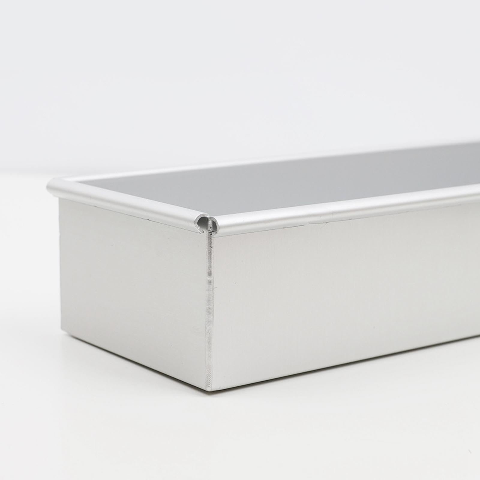 Molde rectangular de aluminio para tartas de queso, molde para tartas de brownie, marco móvil