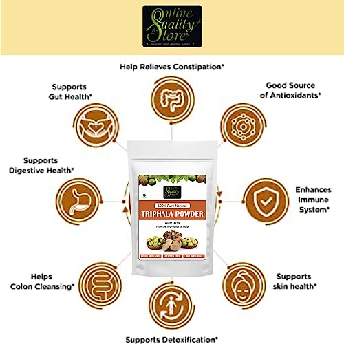 Image of Online Quality Store Triphala Powder - 100g for eating, hair and skin, churna powder of Amla , Behada , Harada