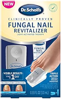 Dr. Scholl's Fungal Nail Treatment Revitalizer LED Light-Activated Therapy, Erase Toenail Discoloration Fungus, 10 ml