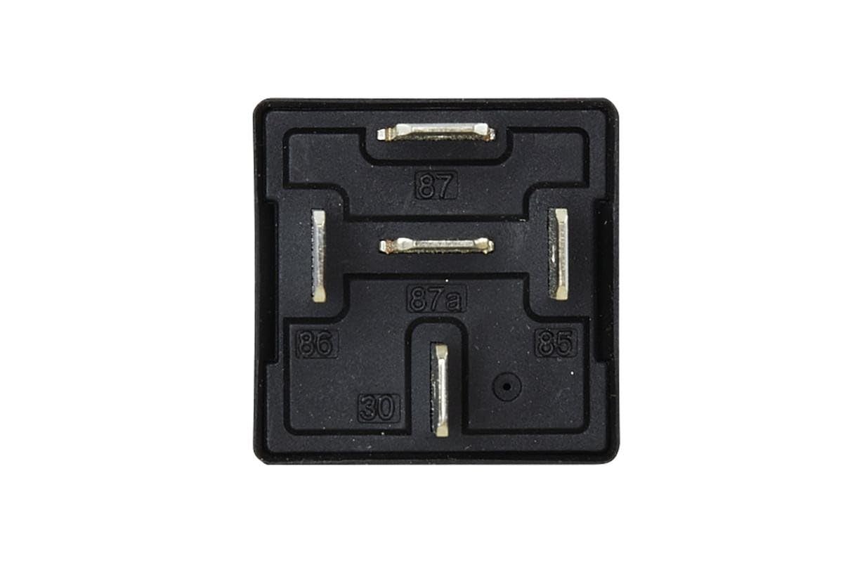 HELLA Relè, Corrente di lavoro - 12V - 4a... poli - Schema elettrico: S1 - Spina: A - Contatto di chiusura - Colore: nero - con supporto - Quantità: 1 - 4RA 965 400-071