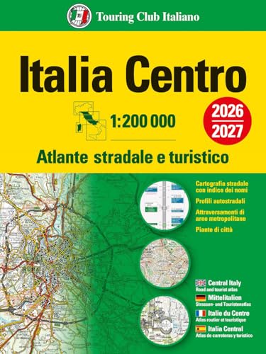Italia. Atlante stradale e turistico 200.000. Centro