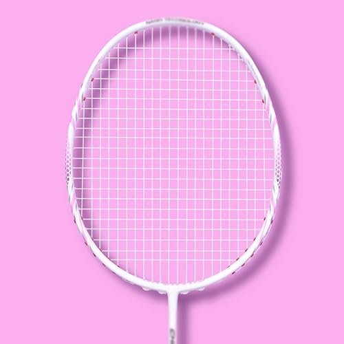 LMMDDP - Raquetas de bádminton de fibra de carbono con bolsa de cuerda, raqueta profesional súper ligera de 8U, 2.65 a 2.73 onzas (color D, tamaño 1)
