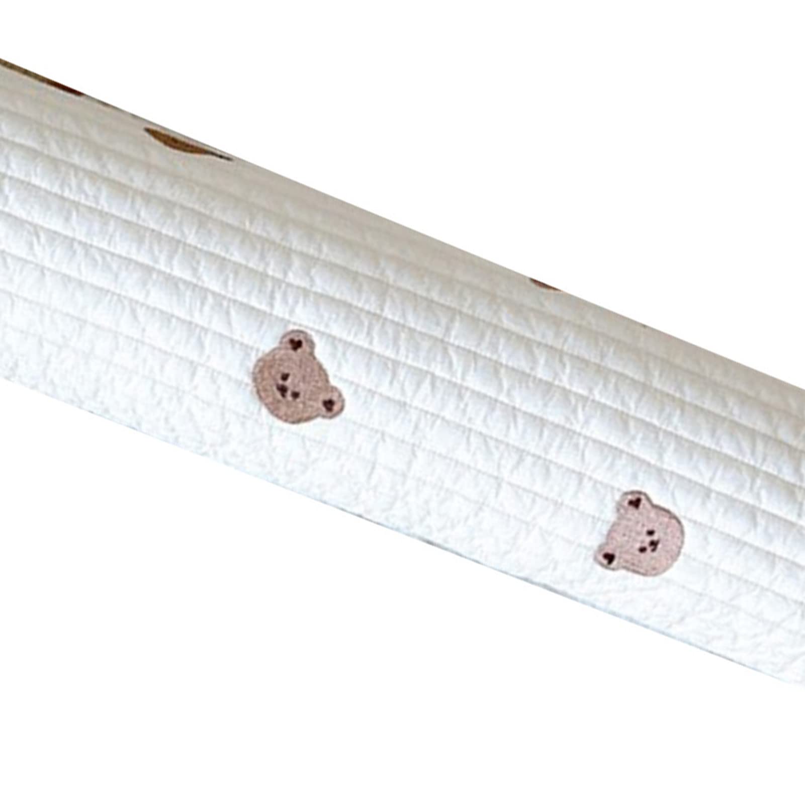 Pilipane Almohada para El Cuerpo del Bebé, Almohada para Dormir Lateral Antivuelco para Bebé, Cojín De Apoyo para El Cuello De Algodón Suave(Oso)