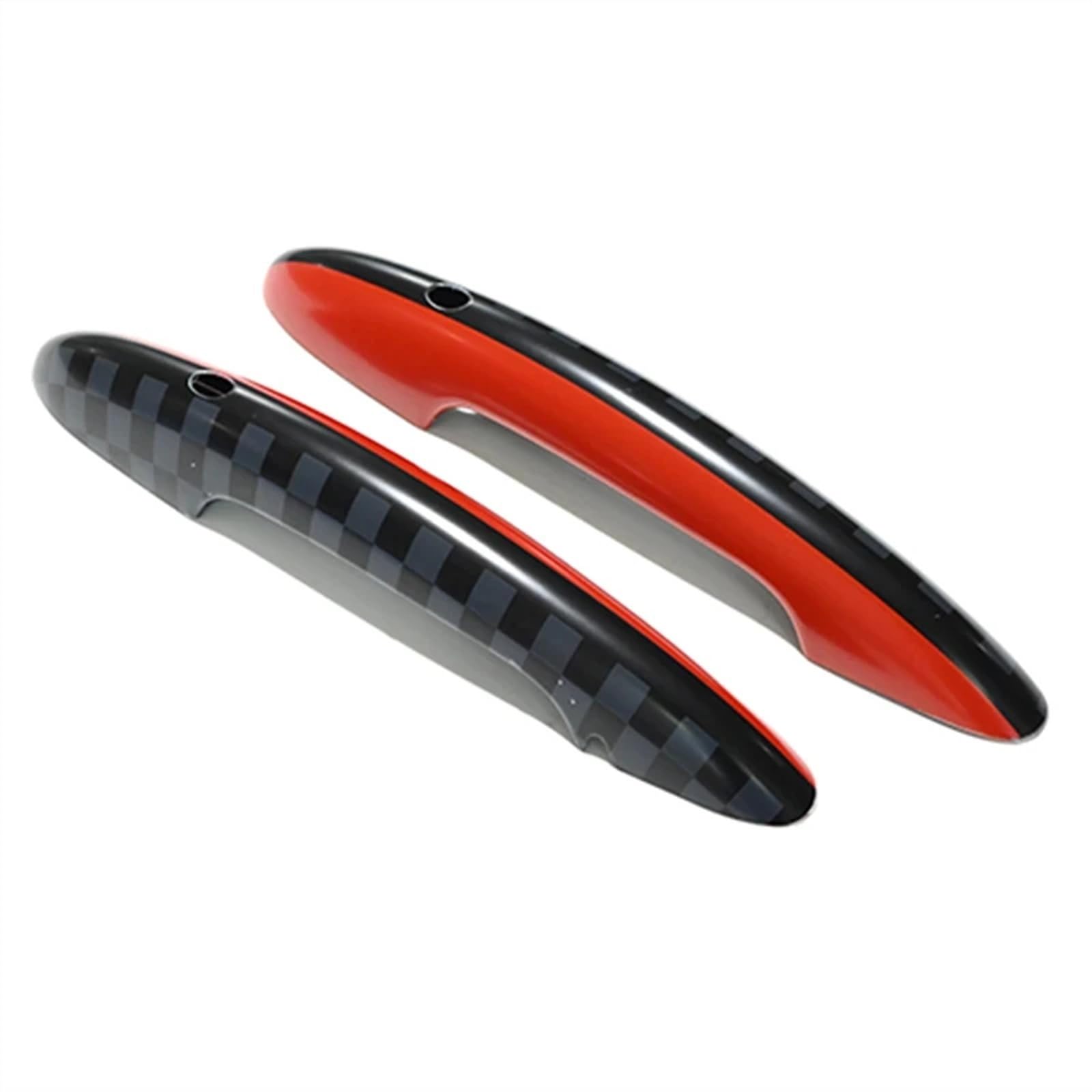 BYSKJZ Car Exterior Door Handle for MINI for Cooper for JCW for F56 for F57 Car Exterior Door Handle Side(JCW,with Hole and Light)