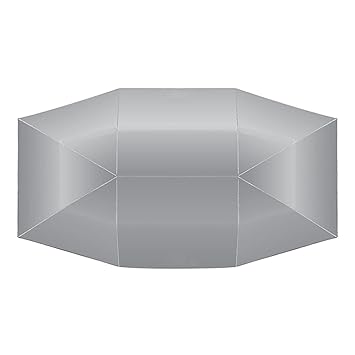 LOOM TREE Heat Insulation Curtain Heatshield Roof Umbrella Shade for Car Vehicle 4.5X2.3M Silver | Exterior | Car Covers