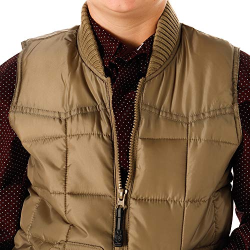 BOYS KHAKI POLY-FILLED VEST2