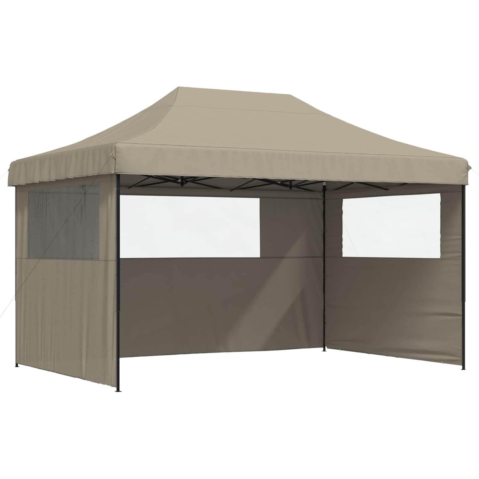 Carpa plegable para fiestas, 4,4 x 2,9 m, con 3 paneles laterales