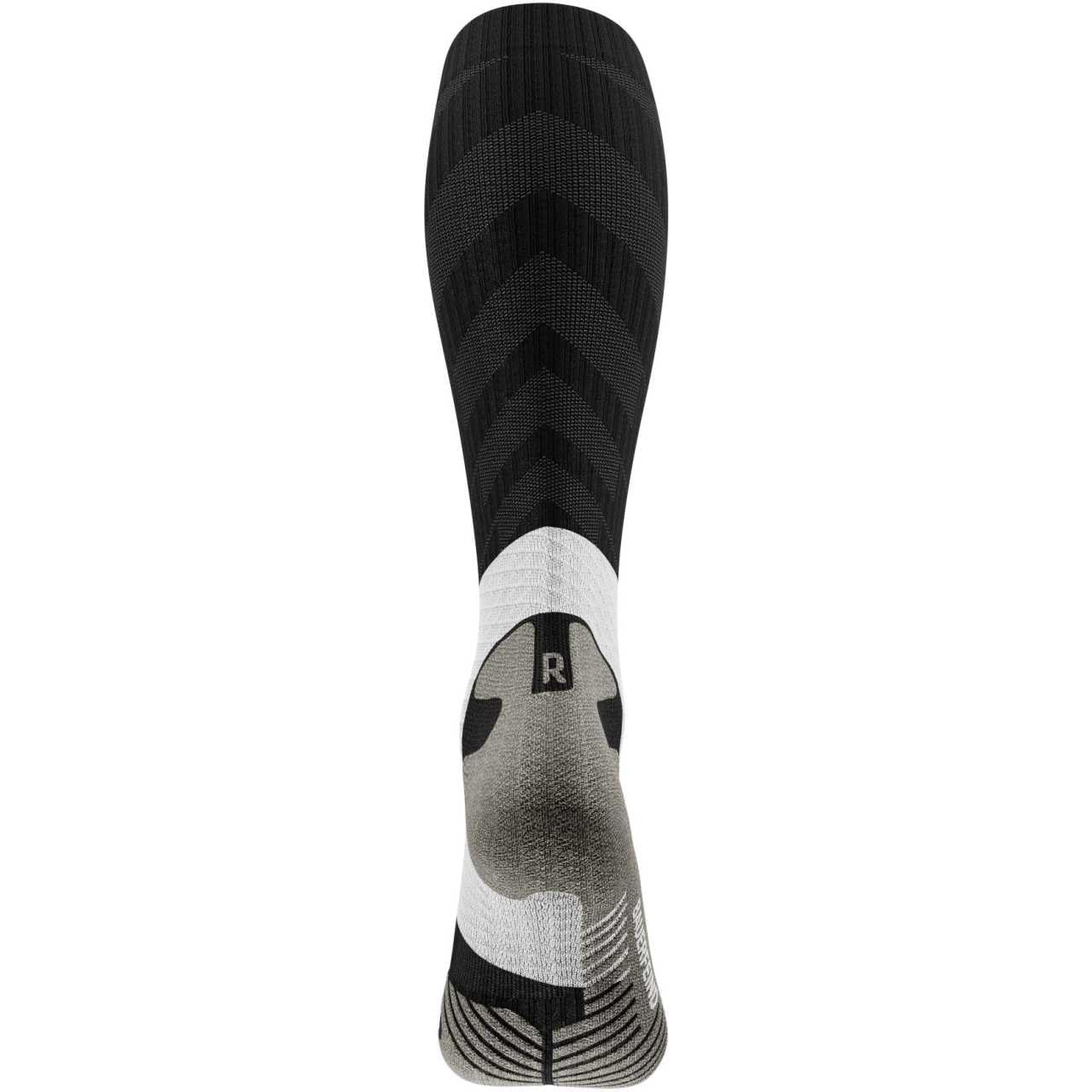 BAUERFEIND Skarpety do biegania w terenie "Trail Run Compression Socks", męskie skarpety sportowe z kompresją, stabilność w stawie skokowym, 1 para, carbon czarny, 38