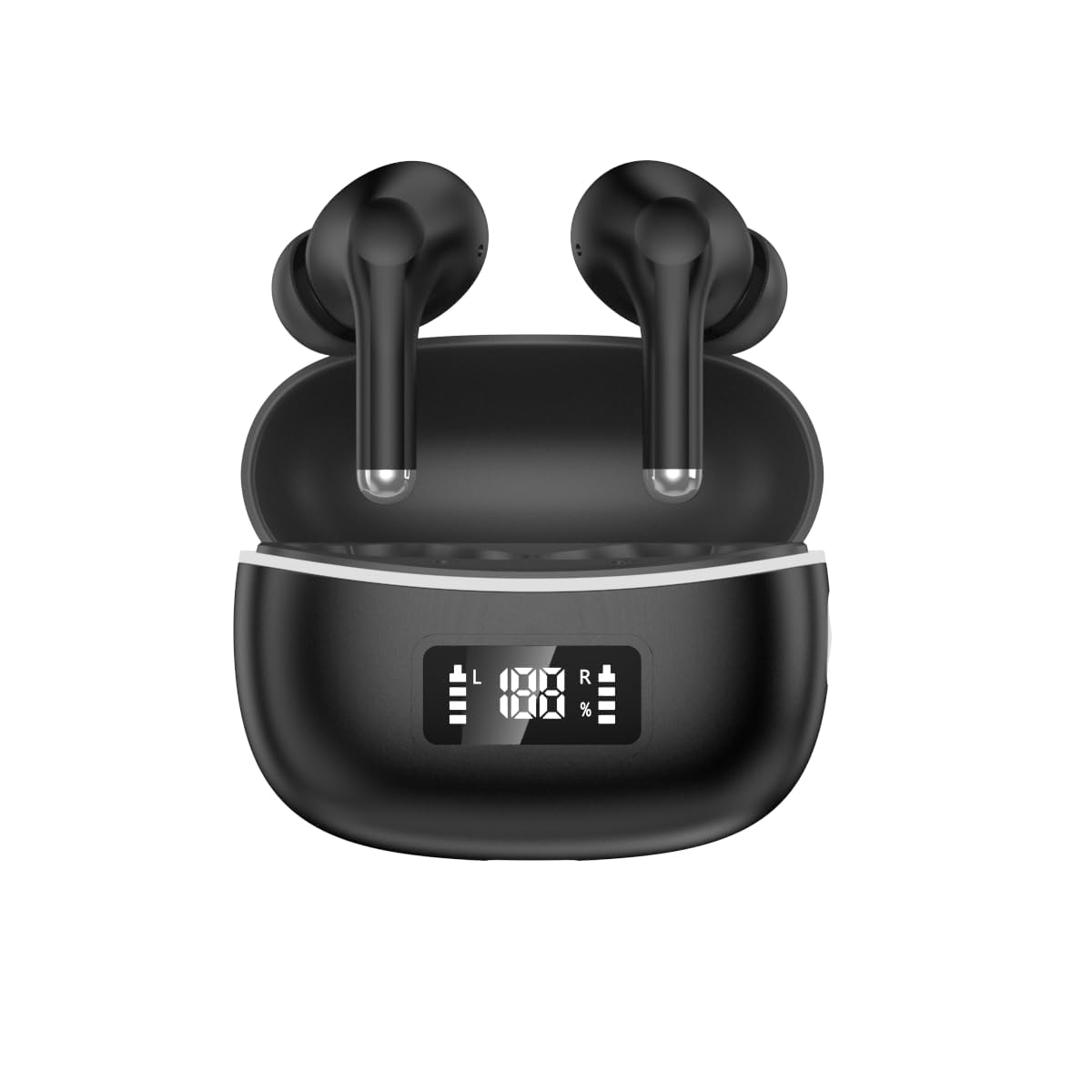 ワイヤレスイヤホン Bluetoothイヤホン 4つのシリコンマイク搭載 AIスマート ENC通話 最大60時間再生 Bluetooth6.0 EDR