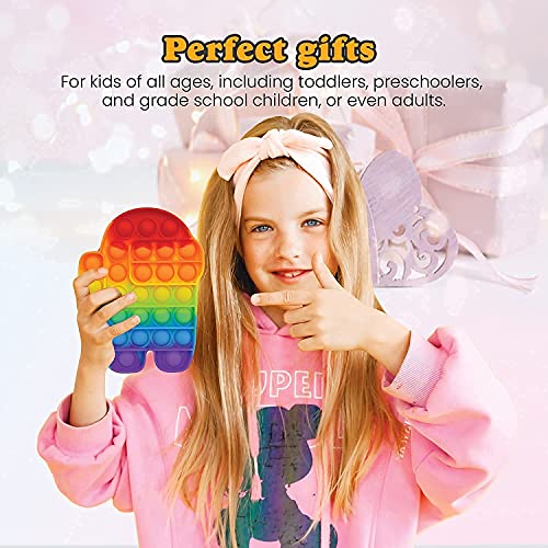 Image of pop it Fidget Toys, pop it Fidget Toy Set | pop its Fidget Toys, Fidget Toys pop it Rainbow, pop it Toy, | poppit Fidget Toy, Rainbow pop it, Push pop Bubble Fidget Toy(Robbot)