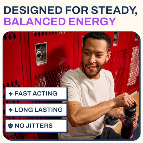 Image of Ethan's Feel Good Pre-Workout & Hydration Drink Mix, 200mg Plant-Based Caffeine, Electrolytes & Adaptogens, Vegan Organic - Concord Grape, 30 Servings