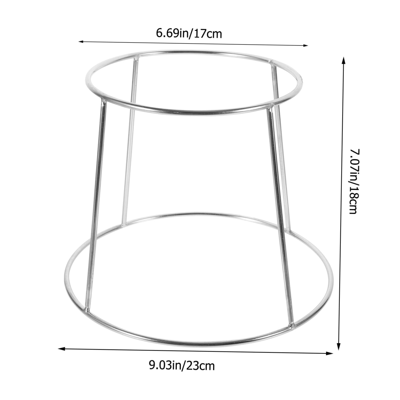 ERINGOGO Stainless Steel Seafood Display Rack Double Food Tray Holder for Buffets Versatile Design for Restaurants Parties and Home Use Sturdy Serving Tray Stand for Various