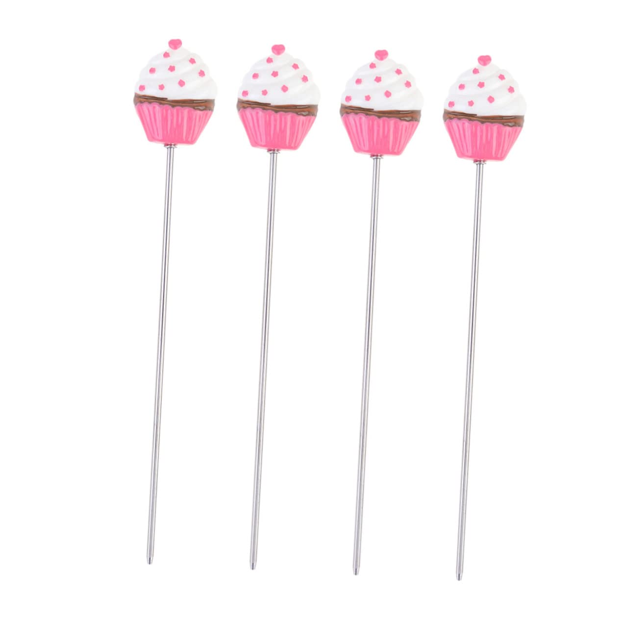 OFFSCH Cupcake Baking Tool 4 Pack Stainless Steel Cake Testers for Cake Decorating Supplies
