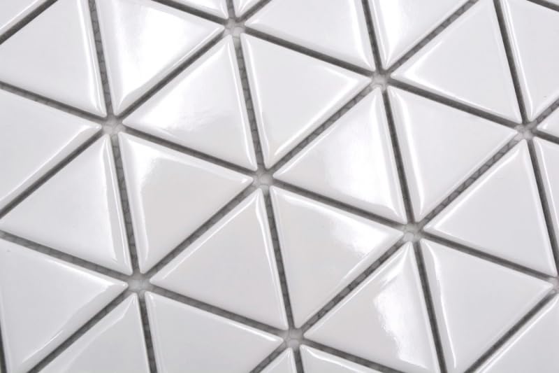 MOS13-t51_f - Mosaico de cerámica para pared de cocina, color blanco brillante