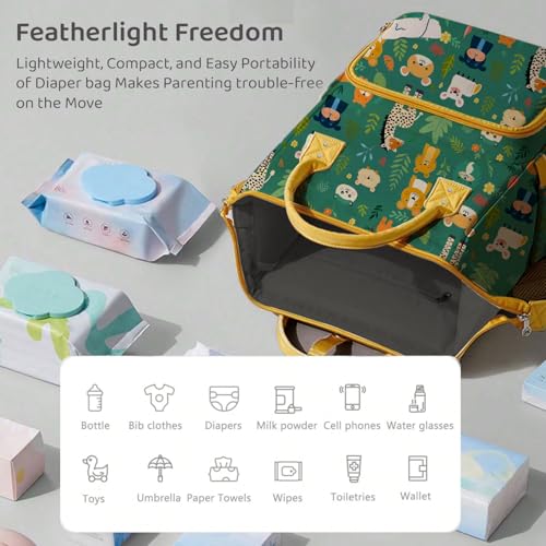 Image of StarAndDaisy Baby Bag Mothers for Travel /Diaper Bag, 28L Waterproof Diaper Bag for Mother for Travel with 15 Multipurpose Pockets
