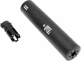 ジェムテックG5サイレンサー　専用ハイダー付　送料無料 MADBULL GEMTECH/G5 フラッシュハイダー ブラック [対応：14mm逆