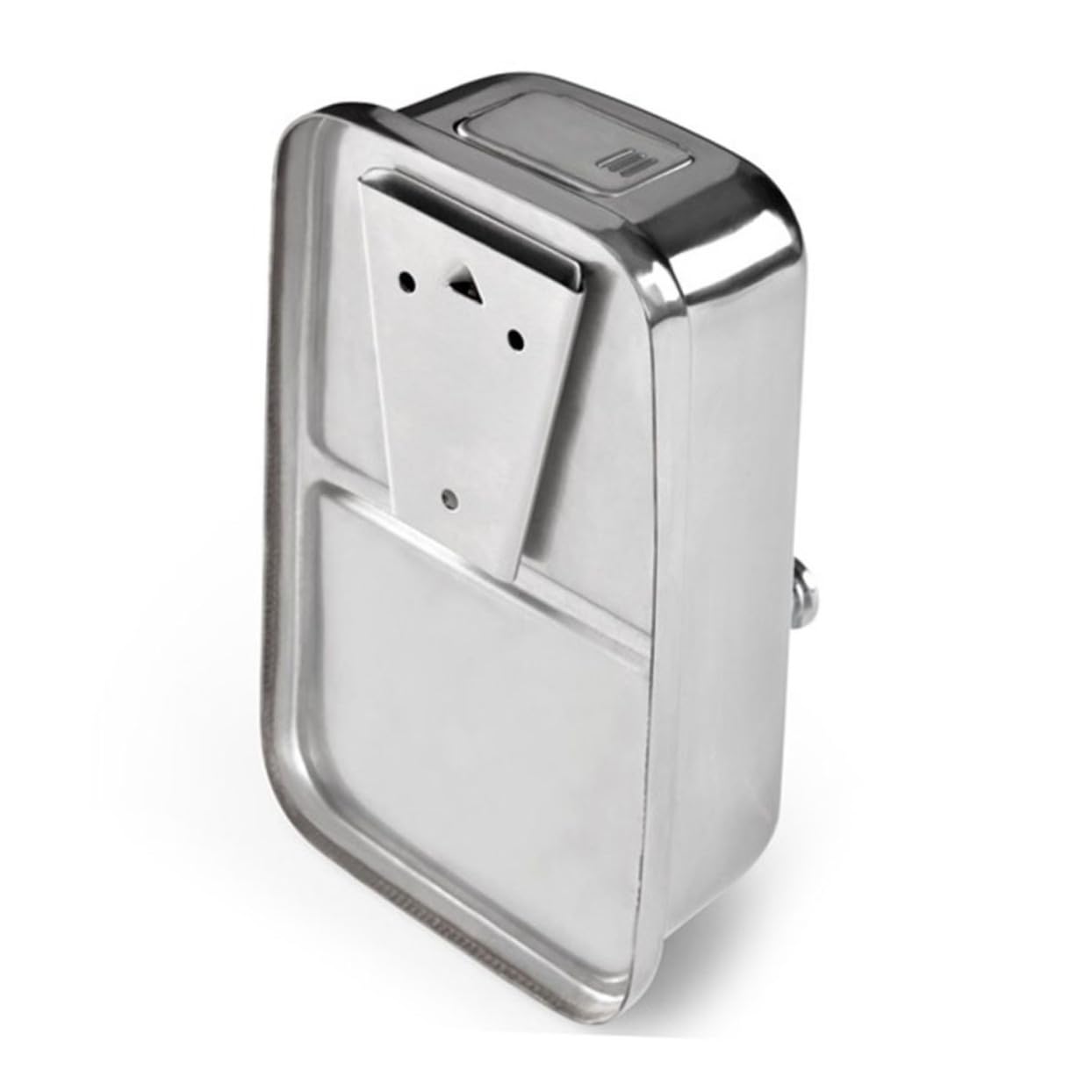 Dispenser Sapone da Parete in Acciaio Inox 1000ml Argento | Ricaricabile, per Gel Doccia e Lozione, Adatto a Bagno Pubblico e Hotel