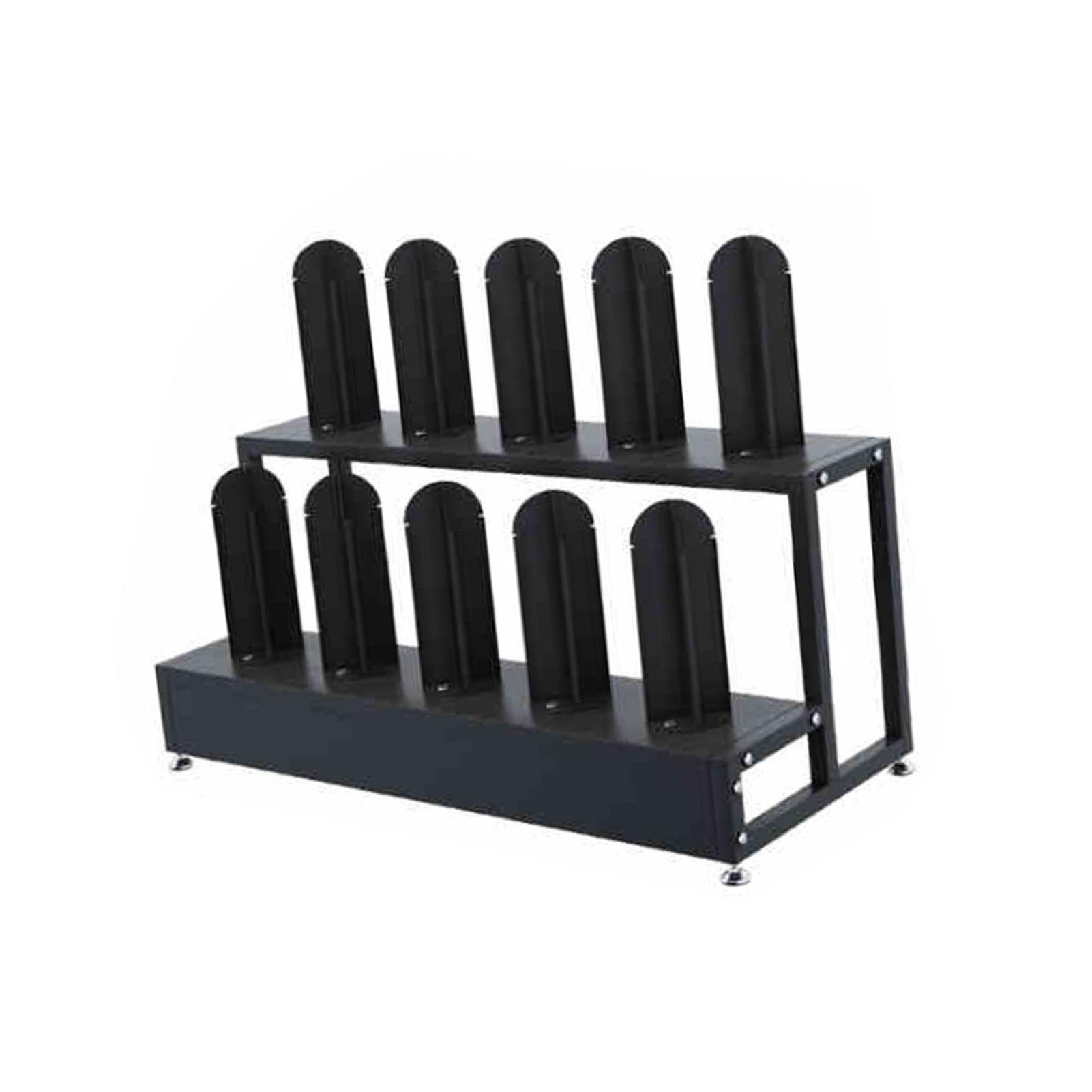 Support rangement rouleaux film et tissu gain de place garage