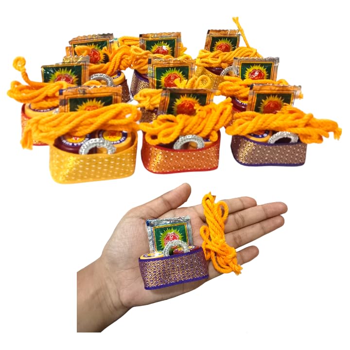 Pranaam product handmade bag shape with pasupu kumkum ethnic latest tamboolam return gifts (2.6 * 2 inches) (20mix color)(E1) (B0CST8KDGR) Amazon Price History, Amazon Price Tracker