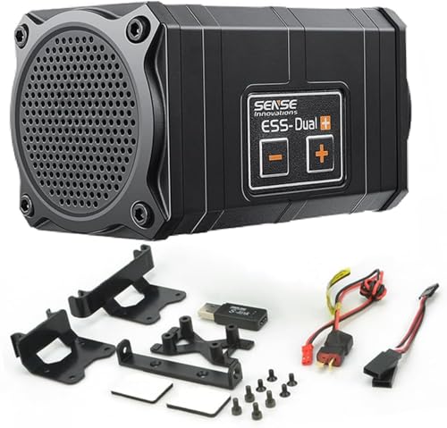 ESS Dual Engine Sound Simulator System for Axial SCX10/SCX10 II Traxxas TRX4 Axial Wraith (Dual+Engine)