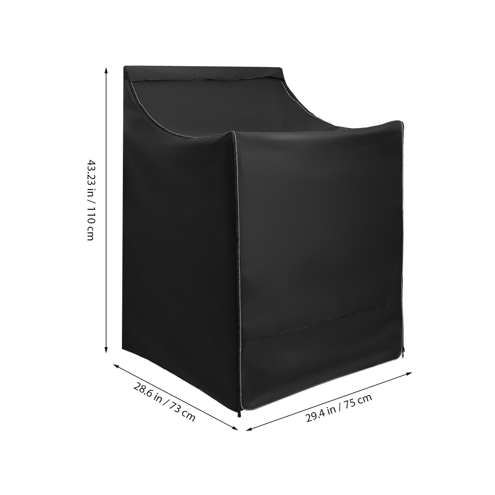 Housse pour Machine à Laver et Sèche-linge Noire 420d Oxford