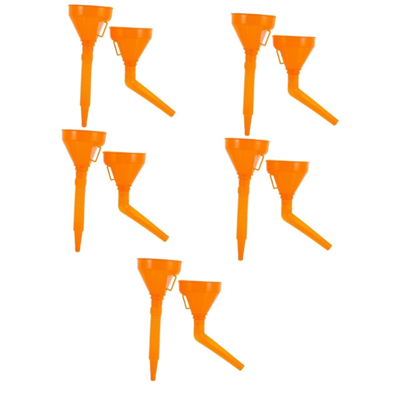 Alipis 5 Series Embudo De Multifuncional Boca Y Tubo Flexible Automóviles Y Motocicletas Repostaje Situaciones 2 Piezas X 5