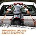 Ratchet Straps by RoofPax (2-Pack) | Heavy Duty Motorcycle Tie downs Kit | 5,208 Break Strength | 1.6