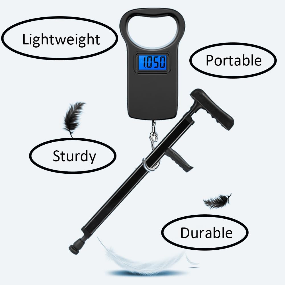 Muletas for axilas for adultos, muletas for codo, muletas ajustables for caminar(1pc Black)