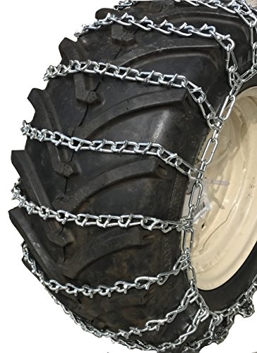 TireChain.com 26 X 12 X 12 V-BAR Medium Duty Tractor Tire Chains w/Tensioners