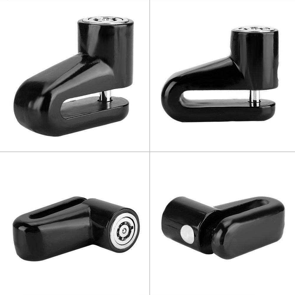 Sonew Bloqueo de Freno de Disco de Seguridad, Cerradura antirrobo del Rotor del Disco Pesado para la Motocicleta, Bicicleta(Black)